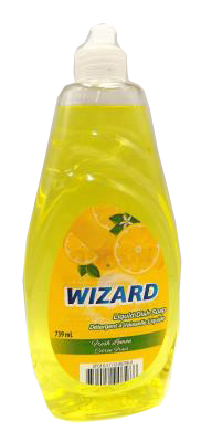 A00720 : Wizard A00720 : Household products - Cleaning products - Fresh Lemon Dish. Liquid (yellow) WIZARD,FRESH LEMON dish. liquid (yellow),12 x 739 ML