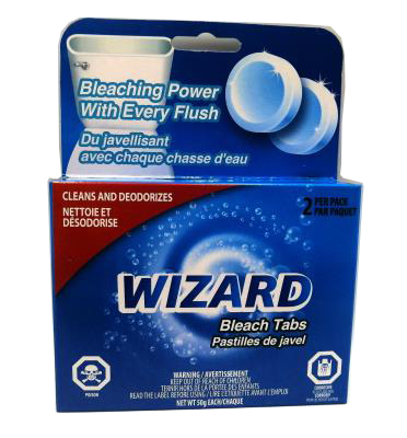 A00787 Toilet Bowl Bleach Tabs Wizard : Hygiene and Health - Dental hygiene  : NPI Group