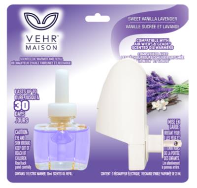 A00895 : Vehr maison A00895 : Household products - Paper towel - Plug Inn Vanilla & Lavender (purple) VEHR MAISON,PLUG INN vanilla & lavender (purple),12/cs