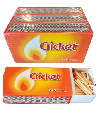 A70116 : Cricket A70116 : Accessories & Supplies - Fire Lighters - Matches CRICKET, MATCHES, 40 x (3 box of 240 matches)