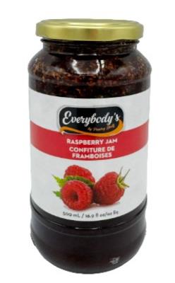 C716-OU : Eveybody's C716-OU : Lunch and snacks - Spreads - Raspberry Jam EVEYBODY'S, RASPBERRY JAM, 12 x 500ML