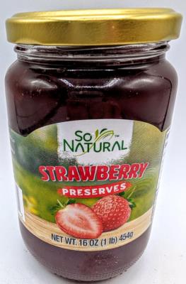 C7578-OU : So natural C7578-OU : Other - Product - Strawberry Jams SO NATURAL, strawberry JAMS, 12 x 454g