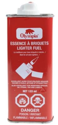 CA0066 : Olympia CA0066 : Accessories & Supplies - Fire Lighters - Lighter Fuel OLYMPIA, LIGHTER FUEL, 24 x 133 ML