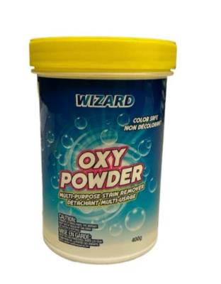 CA2602 : Wizard CA2602 : Household products - Cleaning products - Oxy Power Laudry Wash (powder) WIZARD, OXY POWER LAUDRY WASH (powder), 12 x 397g