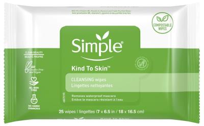 CA464 : Simple CA464 : Hygiene and Health - Soaps and shower gels - Cleansing Whipes Sensitive Skin SIMPLE,CLEANSING WHIPES sensitive skin, 12 x (2 x 25 CT)