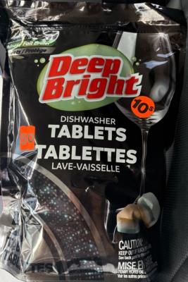 CA8845 : Deep bright CA8845 : Household products - Cleaning products - Dishwasher Puck. DEEP BRIGHT,dishwasher puck.,6 mega sac 50/ sac