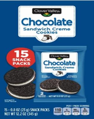 CB004-OU : Clover valley CB004-OU : Lunch and snacks - Cookies - Choco. Cookie Cream CLOVER VALLEY,CHOCO. COOKIE cream, 12 x 345G