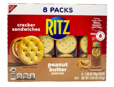 CB2579 : Christie CB2579 : Lunch and snacks - Cookies - Peanut Butter Ritz Crackers CHRISTIE, peanut butter RITZ CRACKERS , 6 x (8 x 39g)