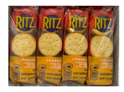 CB2580 : Christie CB2580 : Lunch and snacks - Cookies - Cheese Ritz Crackers CHRISTIE, cheese RITZ CRACKERS , 6 x (8 x 38g)