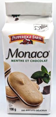 CB4789-OU : Pepperidge farm CB4789-OU : Other - Product - Choco. Mint Cookies PEPPERIDGE FARM, choco. mint Cookies , 12 x 198g