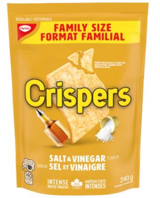 CB6569 : Christie CB6569 : Lunch and snacks - Cookies - Crispers Salt And Vinegar Fam. CHRISTIE, CRISPERS salt and vinegar FAM., 12 x 240g
