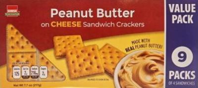 CB8750-OU : Sobisk CB8750-OU : Lunch and snacks - Cookies - Peanut Butter Crackers SOBISK,peanut butter CRACKERS, 12 x 217g