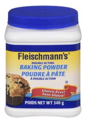 CE913-1 : Fleishchmann's CE913-1 : Cooking Ingredients - Concentrated sweetened and powdered milk - Baking Powder FLEISHCHMANN'S,BAKING POWDER,12 x 340g