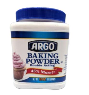 CE914-OU : Argo CE914-OU : Cooking Ingredients - Dough mixes - Baking Powder ARGO, BAKING POWDER, 12 x 340g