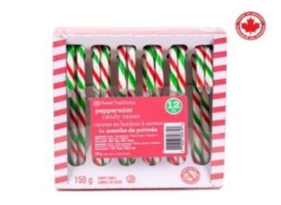 CG0619-OU : Sweet tradition CG0619-OU : Confectionery - Candy - Peppermint Candy Cane SWEET TRADITION,PEPPERMINT CANDY CANE,36 x 150G
