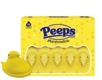CG1217 : Peeps CG1217 : Confectionery - Chocolate - Yellow Marshmallow Chicks PEEPS,Yellow Marshmallow Chicks, 36 x 85g