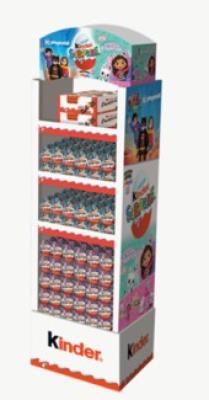 CG1283 : Kinder CG1283 : Preserves and jars - Fruits - Assorted Choc. (drp) KINDER, ASSORTED CHOC. (DRP), 232 CT