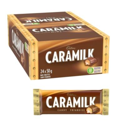 CG2224 : Cadbury CG2224 : Confectionery - Chocolate - Caramilk CADBURY , CARAMILK , 8 X  24 barres x 50g