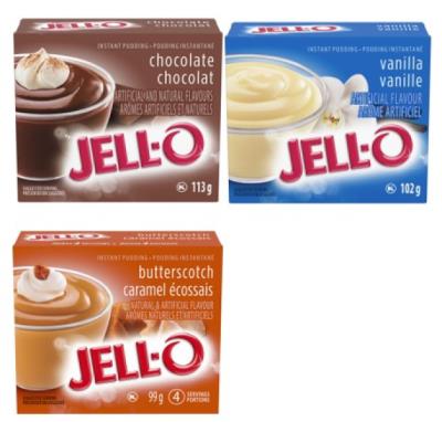 CG2369 : Jell-o CG2369 : Preserves and jars - Fruits - Assorted  Pudding (disp.) JELL-O, assorted  PUDDING (DISP.) , 90  CT