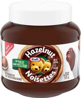CG240 : Kraft CG240 : Lunch and snacks - Spreads - Chocolate Spread With Hazelnuts KRAFT, CHOCOLATE SPREAD with hazelnuts, 6 x 725g