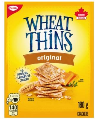 CG2600 : Christie CG2600 : Lunch and snacks - Cookies - Wheat Thins Crack. Original CHRISTIE, WHEAT THINS CRACK. original, 12 x 180g
