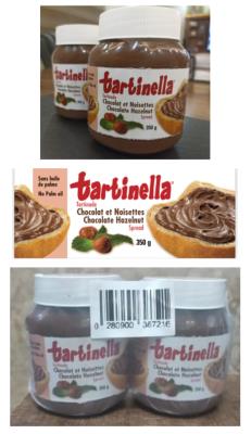 CG273 : Tartinella CG273 : Lunch and snacks - Spreads - Tart. Chocolate Nuts TARTINELLA , tart. chocolate nuts , 6 X (2 x 350G) ( duo pac