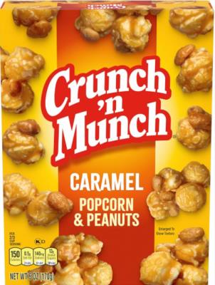 CG3362 : Crunch n' munch CG3362 : Kitchen and house - Microwave ovens - Popcorn Pean. Caramel (eng.) 12 X 170g CRUNCH N' MUNCH, POPCORN PEAN. caramel (ENG.) 12 x 170g