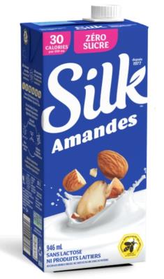 CG4979-OU : Silk CG4979-OU : Lunch and snacks - Cheese - Almond Unswe. Original Milk SILK, ALMOND unswe. ORIGINAL MILK, 6 x 946 ML