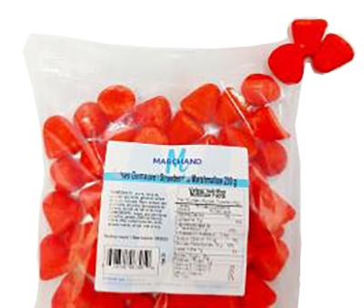 CG5023 : Marchand CG5023 : Confectionery - Candy - Marshm Strawberry MARCHAND , MARSHM STRAWBERRY , 24 x 200g