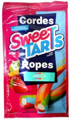 CG5633-JU : Sweetarts CG5633-JU : Confectionery - Candy - ''ropes'' Tangy Rainbow Punch SWEETARTS,''ROPES'' TANGY rainbow PUNCH,12 x 141G