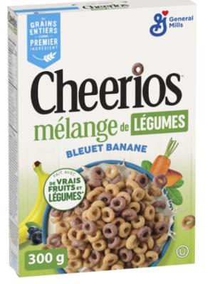 CG6134 : Cheerios CG6134 : Lunch and snacks - Cereals - Veggi CHEERIOS ,veggi,blueberry&banana,12 x 300G