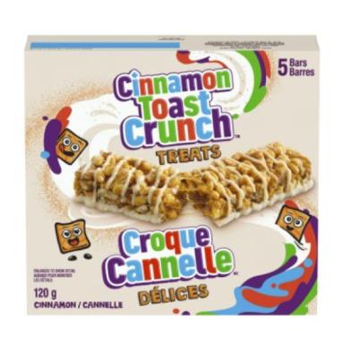 CG7223 : General mills CG7223 : Confectionery - Chips - Cinnamon Crunch Bars GENERAL MILLS, cinnamon crunch BARS, 12 x 120g