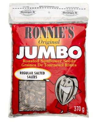 CG943 : Ronnie's CG943 : Confectionery - Peanuts - Roasted Sunflower Seeds Salted RONNIE'S, ROASTED SUNFLOWER SEEDS salted, 12 x 370g