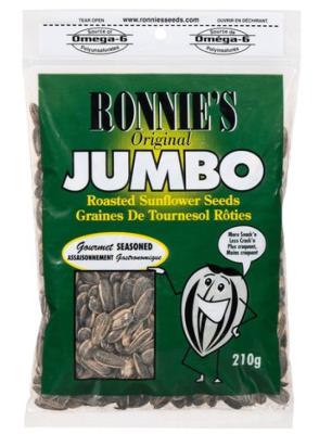 CG945 : Ronnie's CG945 : Lunch and snacks - Cereals - Roasted Sunflower Seeds Seaso. RONNIE'S, ROASTED SUNFLOWER SEEDS seaso., 12 x 210g