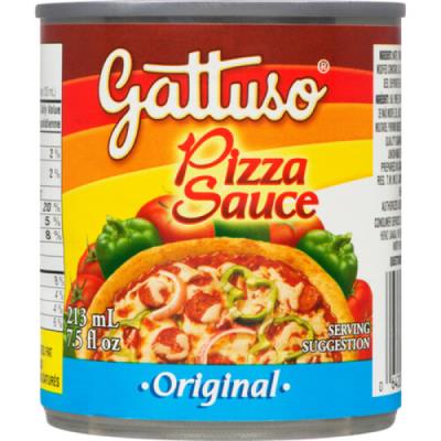 CH0036-1 : Gattuso CH0036-1 : Condiments - Sauce - Regular Pizza Sauce GATTUSO, regular PIZZA sauce, 24 x 213 ML