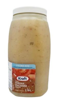 CH1000 : Kraft CH1000 : Condiments - Mayonnaise - Zesty Italian Dress. (calorie Wise) KRAFT, ZESTY ITALIAN DRESS. (calorie wise), 2 MEGA  x 3.78L