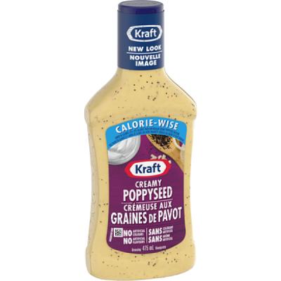 CH2154 : Kraft CH2154 : Condiments - Vinaigrette - Calorie-wise Poppyseed Dressing KRAFT,calorie-wise POPPYSEED dressing,10 x 475 ML