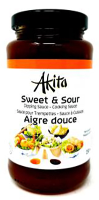 CH232 : Akita CH232 : Condiments - Sauce - Sweet And Sour AKITA, SWEET AND SOUR, 12 x 250 ML
