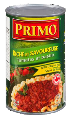 CH267 : Primo CH267 : Condiments - Sauce - Original Recipe Pasta Sauce PRIMO, ORIGINAL RECIPE Pasta SAUCE, 12 x 680 ml