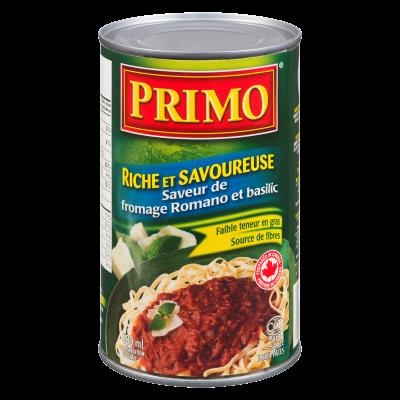 CH271-OU : Primo CH271-OU : Condiments - Sauce - Sauce Pasta Romano & Basil PRIMO, SAUCE pasta ROMANO & BASIL, 12 x 680ml