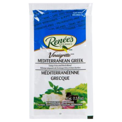 CH722-OU : RenÉe's CH722-OU : Condiments - Mayonnaise - Mediterranean Greek Dressing RENÉE'S,MEDITERRANEAN GREEK DRESSING,120 x 43 ML