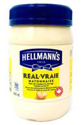 CH77 : Hellmann's CH77 : Condiments - Mayonnaise - Real Mayonnaise HELLMANN'S, REAL MAYONNAISE,12 x 445 ML