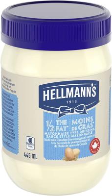CH79 : Hellmann's CH79 : Condiments - Mayonnaise - 1/2 Fat Free HELLMANN'S, 1/2 FAT FREE, 12 x 445ML
