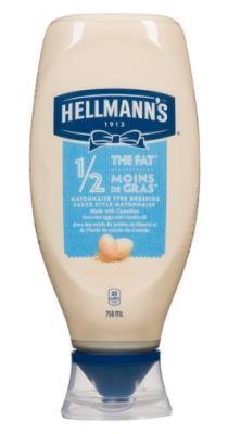 CH84-2 : Hellmann's CH84-2 : Condiments - Mayonnaise - Light Mayo Squeeze 1/2 Fat HELLMANN'S,LIGHT MAYO squeeze 1/2 FAT,12 x 750 ML