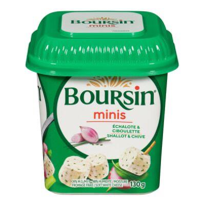 CH963-OU : Boursin CH963-OU : Lunch and snacks - Cheese - Minis Shallot & Chive Cheese BOURSIN,MINIS SHALLOT & CHIVE cheese,6 x 130G
