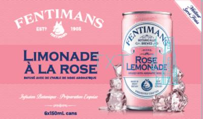 CJ1013-OU : Fentimens CJ1013-OU : Beverages - Energy drinks - Rose Lemonade FENTIMENS,ROSE LEMONADE, 4 x (6 x 150ML)
