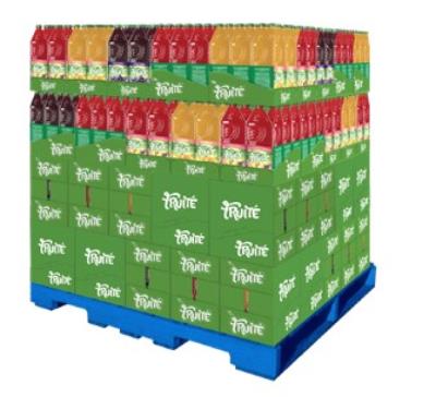 CJ6010 : FruitÉ CJ6010 : Beverages - Juice - Drp.assorted Drink (1 Skid) FRUITÉ,DRP.ASSORTED DRINK (1 SKID),80 CT  (6 x 2L)