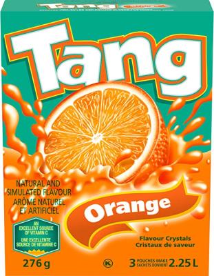 CJ715 : Tang CJ715 : Beverages - Juice - Orange Flavor Crystals TANG,ORANGE FLAVOR CRYSTALS,20 x 276g