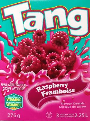 CJ718 : Tang CJ718 : Beverages - Juice - Raspberry Crystal TANG, RASPBERRY CRYSTAL,20X276g