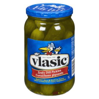 CM025-OU : Vlasic CM025-OU : Accessories & Supplies - Orther - Whole Zesty Aneth Pickles VLASIC, WHOLE ZESTY ANETH PICKLES, 12 x 1 L